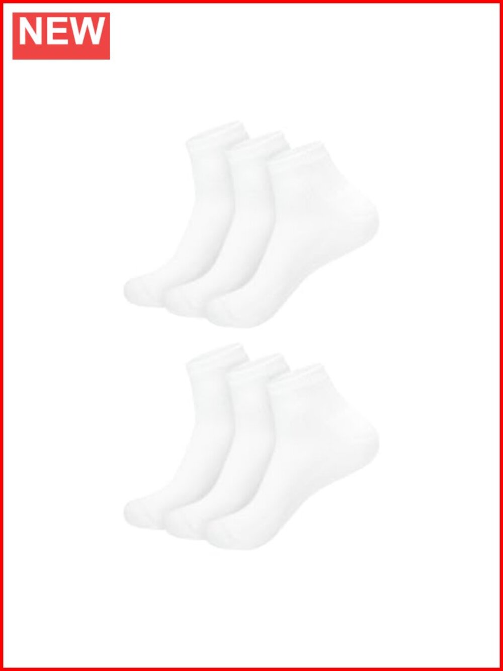 Hanes Ultimate 6-Pack Ankle Athletic Socks Cushioned Comfort Fit